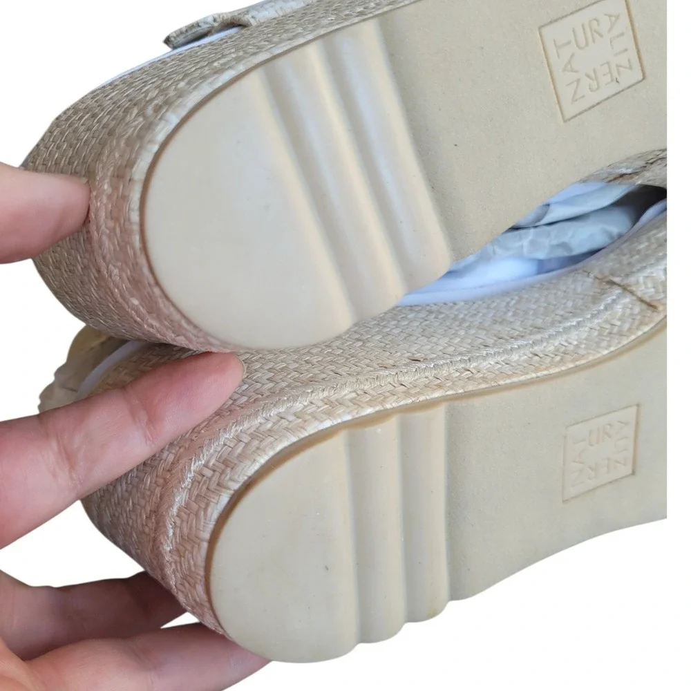 NATURALIZER 12M Eggshell Stella Wedge Sandal Women